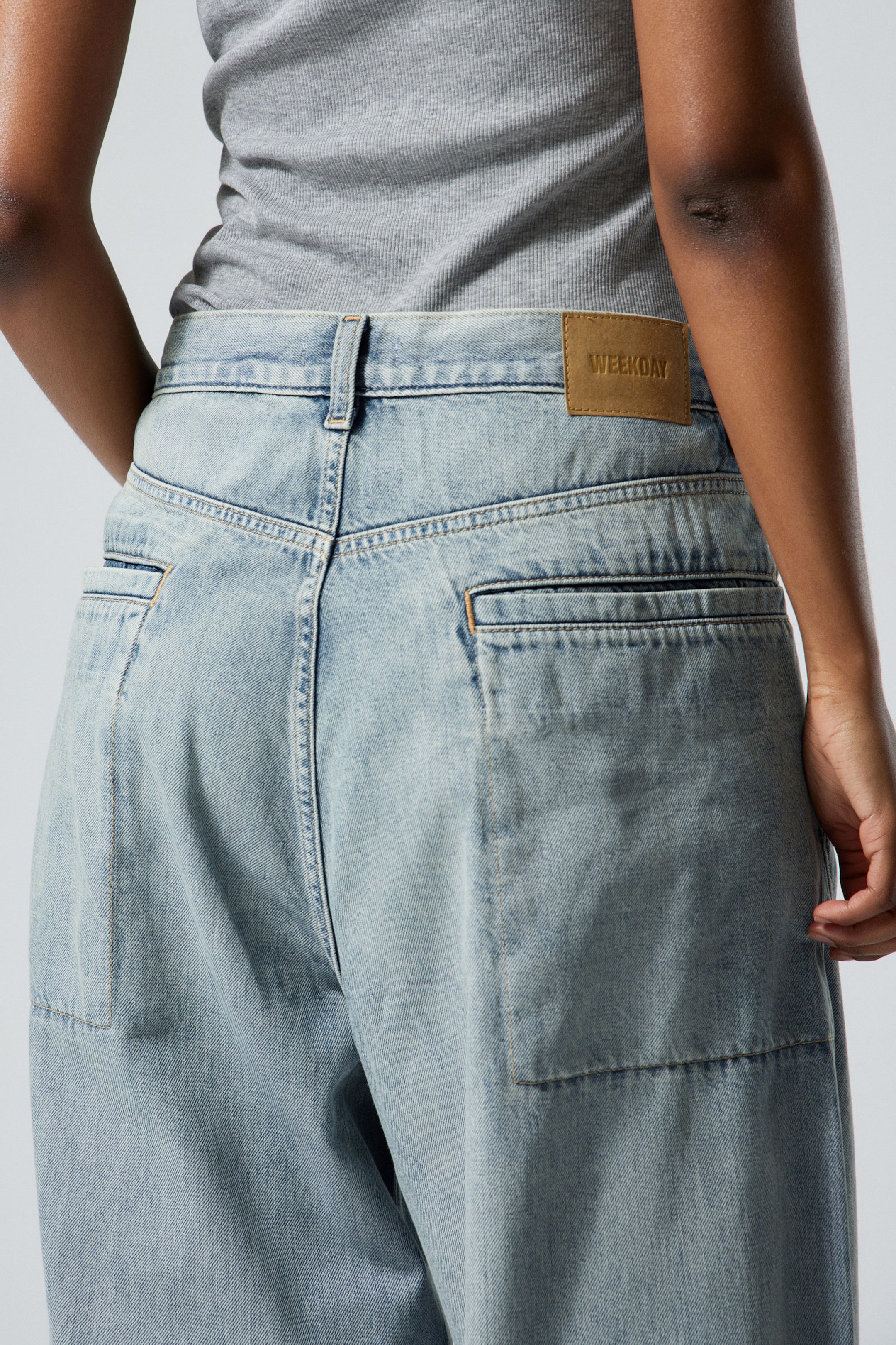 Brick Blue - Light Blue - Astro Loose Baggy Shape Jeans - 9
