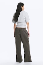 Washed Dark Grey - Loose Long Heavyweight Sweatpants - 3