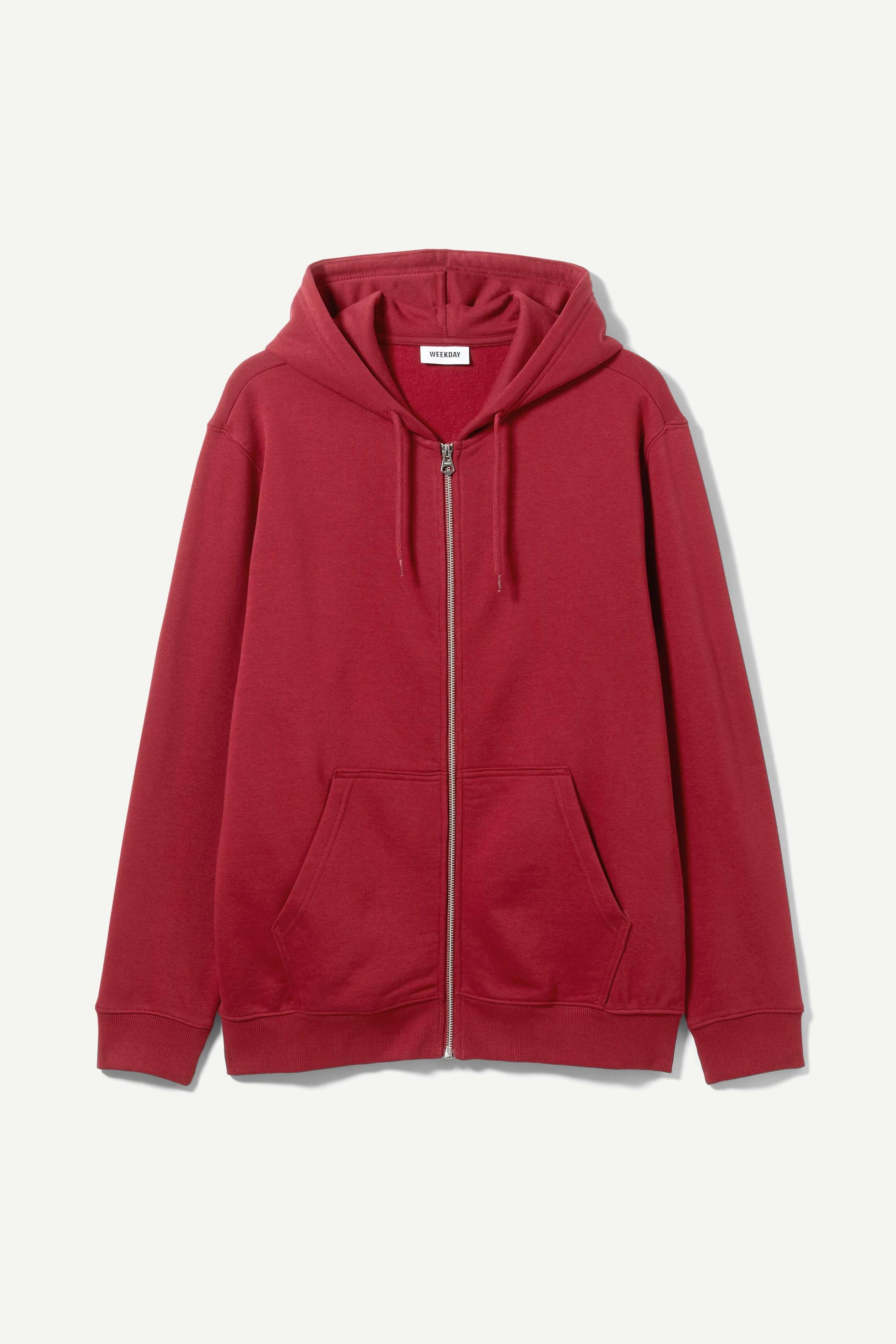 View larger image: Standard Midweight Zip Hoodie - Red - Men | H&M GB 1