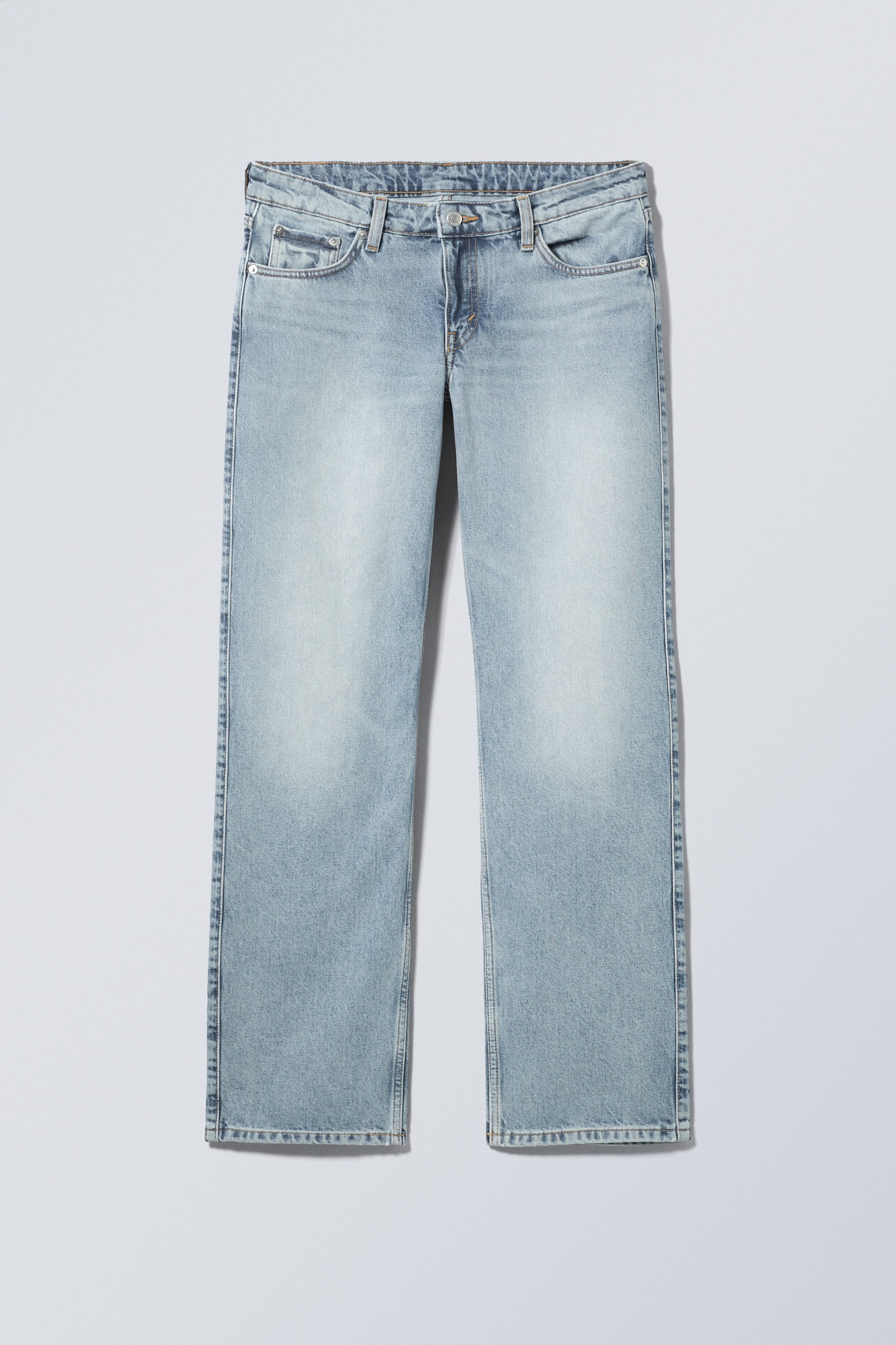 Helle Stone-Waschung - Arrow Low Waist Regular Straight Jeans - 0