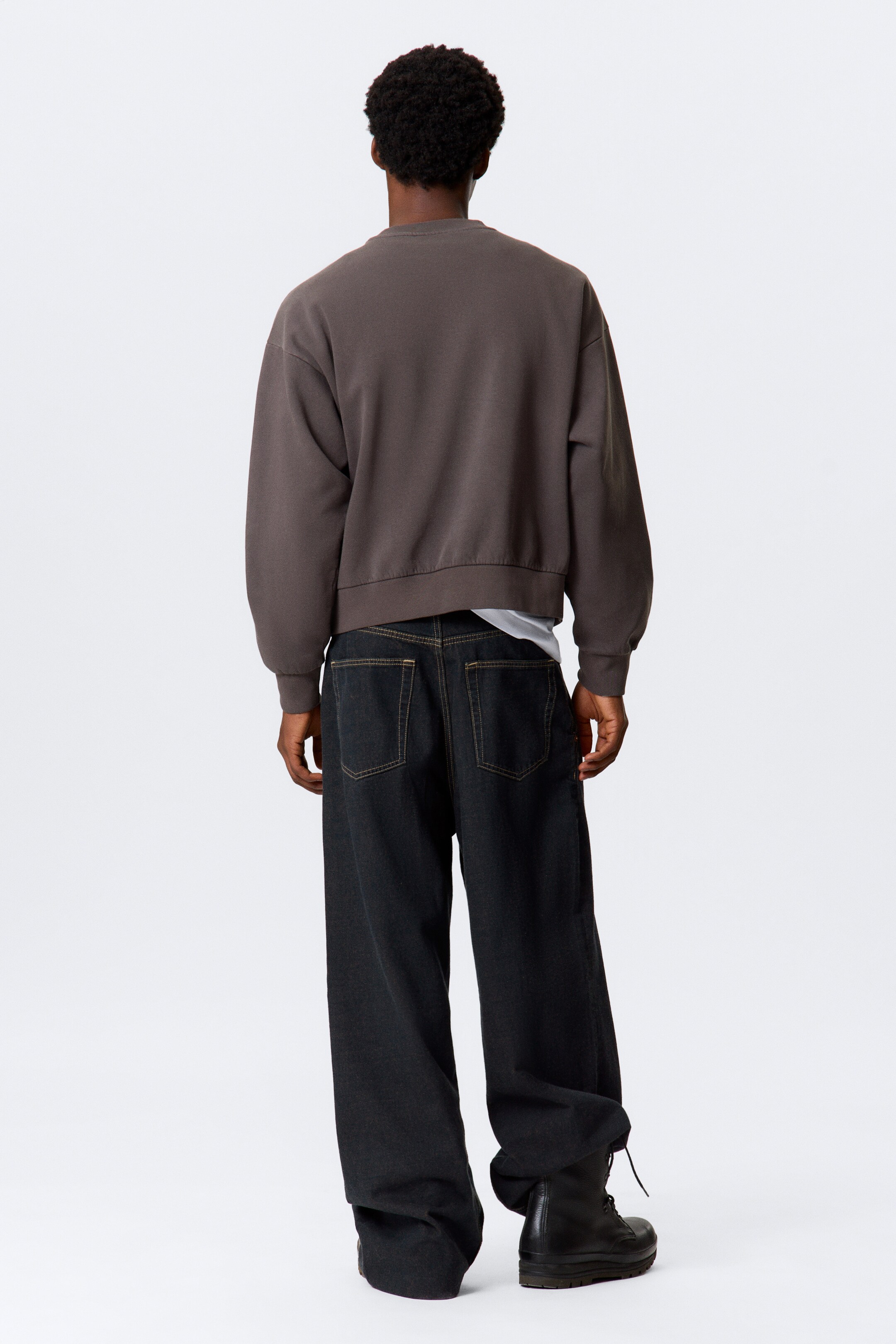 Agrandir l'image: Sweat ample - Marron foncé délavé - HOMME | H&M FR 4