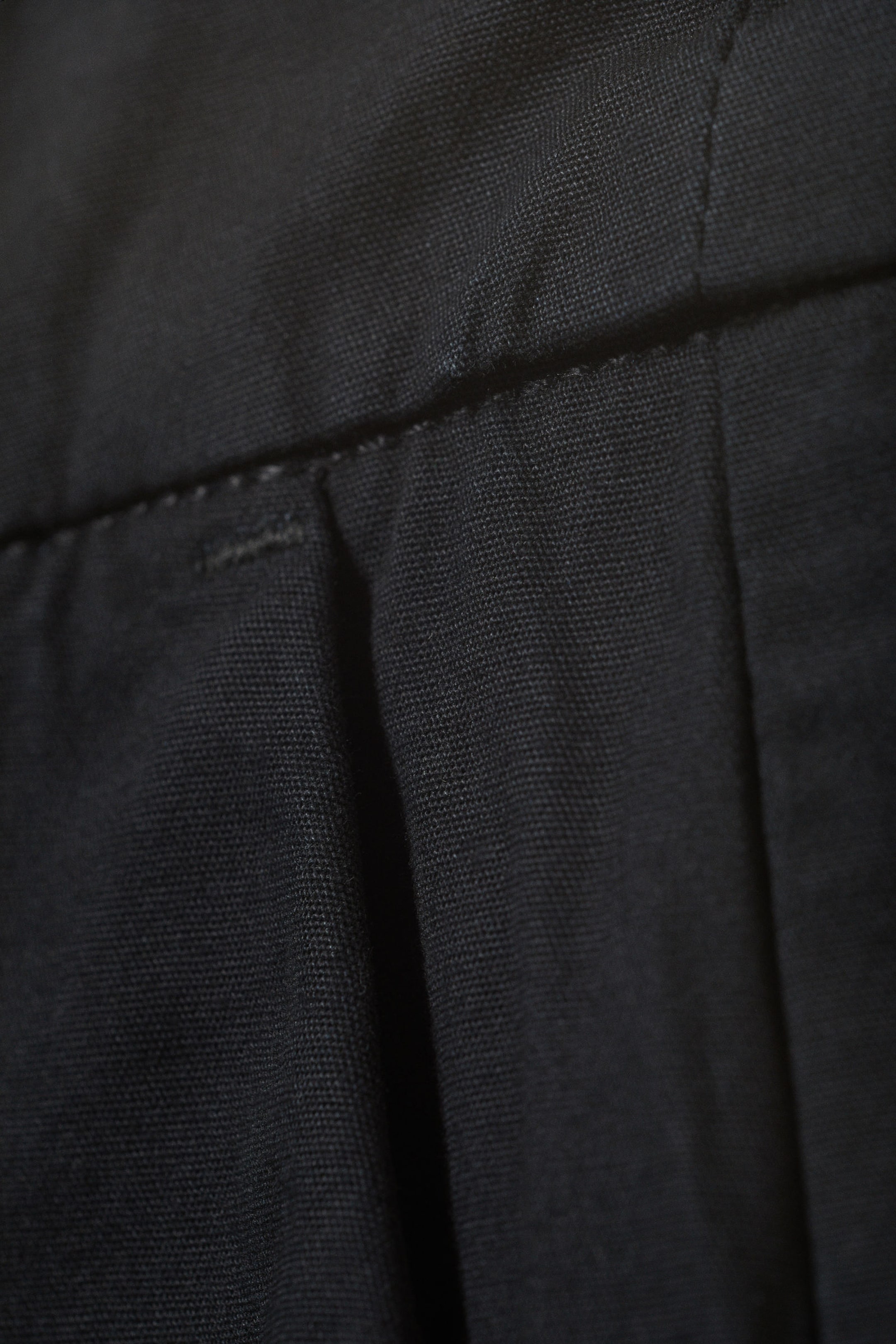 Black - Knee Length Chino Shorts - 1