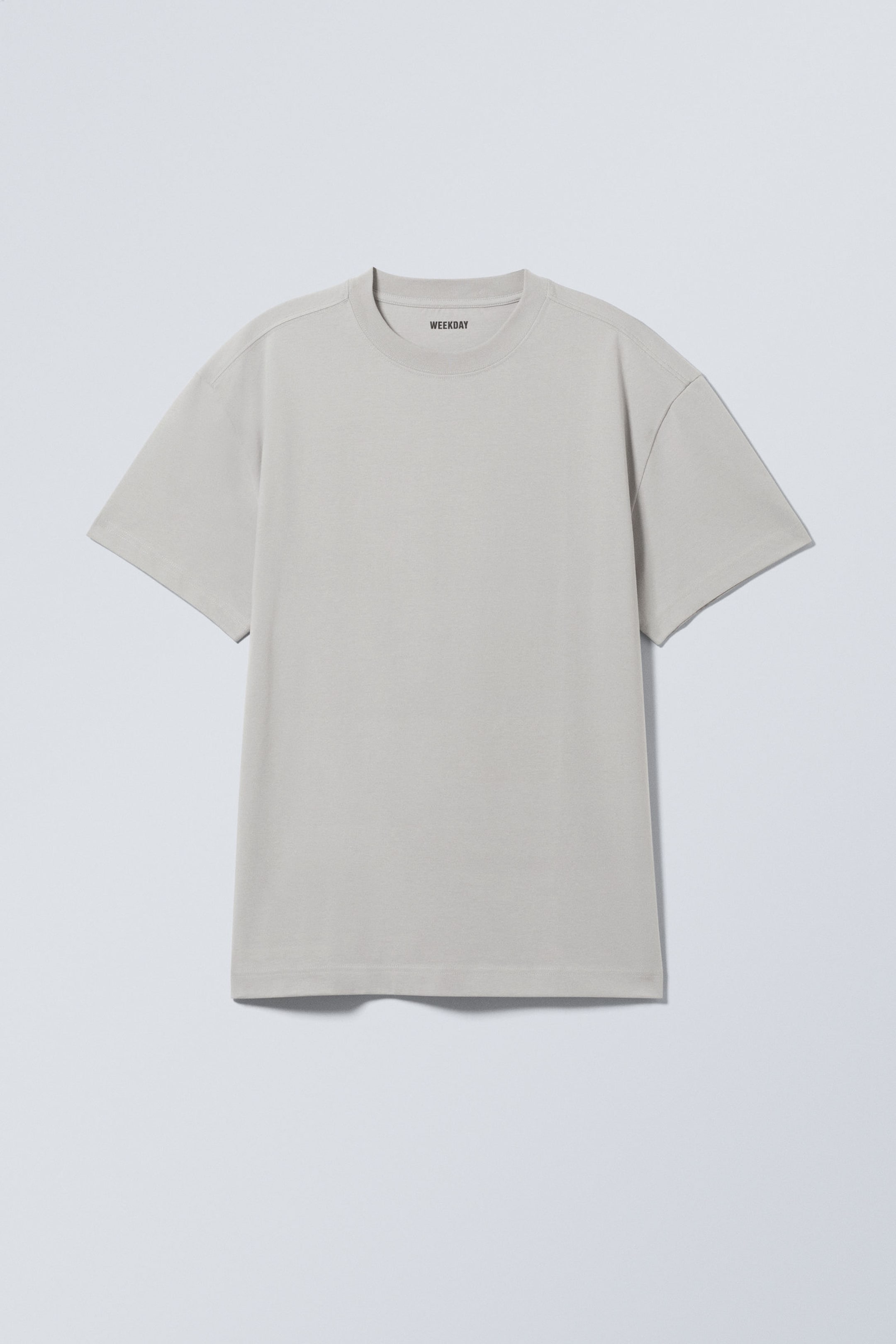 Helles Staubgrau - Schweres Oversized-T-Shirt - 0