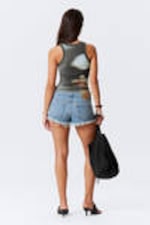 Wrapped Face - Ribbed Printed Tank Top - 3