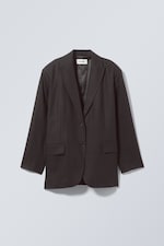 Noir - Blazer en lin mélangé Liv - 0