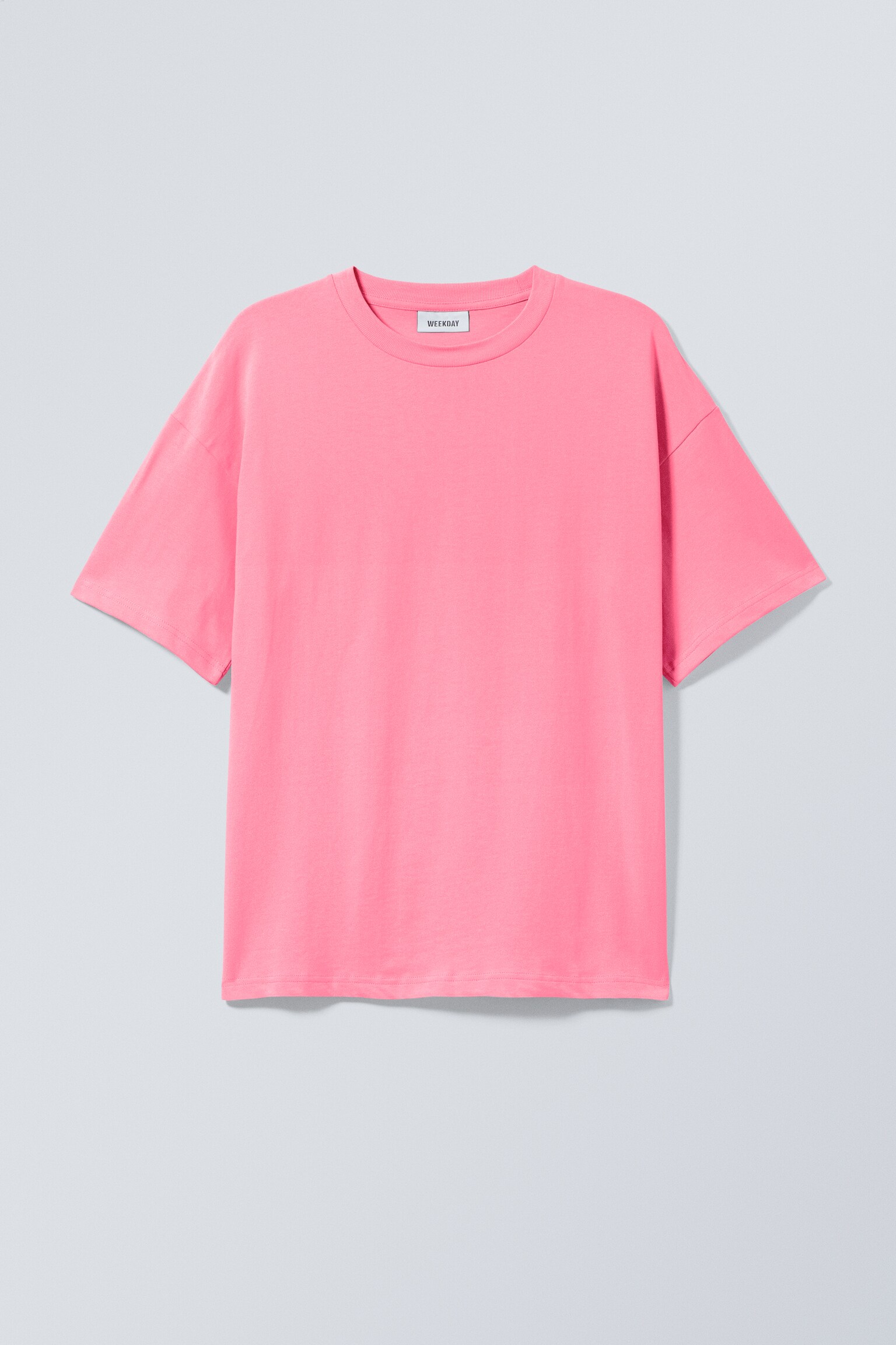 Loose Boxy T-shirt - Washed Pink/Zwart/Wit/Dark Navy Blue/Zachtgrijs/Light Grey/Lichtgrijs gemêleerd/Kakigroen/Donkerbruin - 1