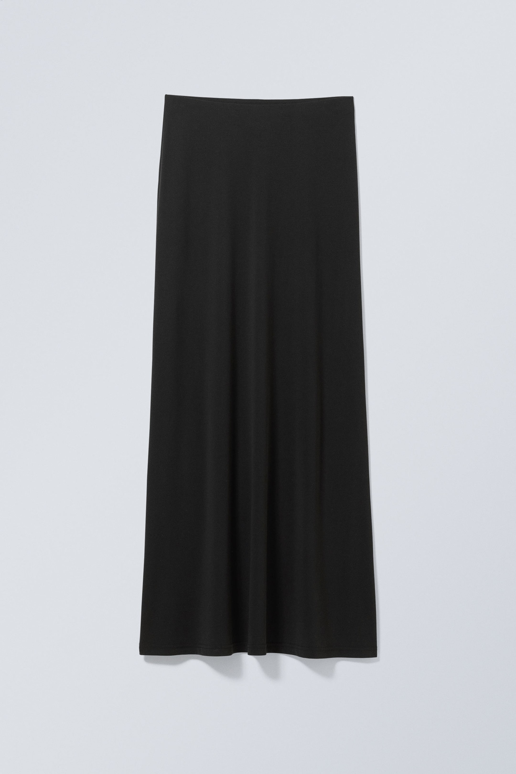 Black - Signe Drapy Maxi Skirt - 1