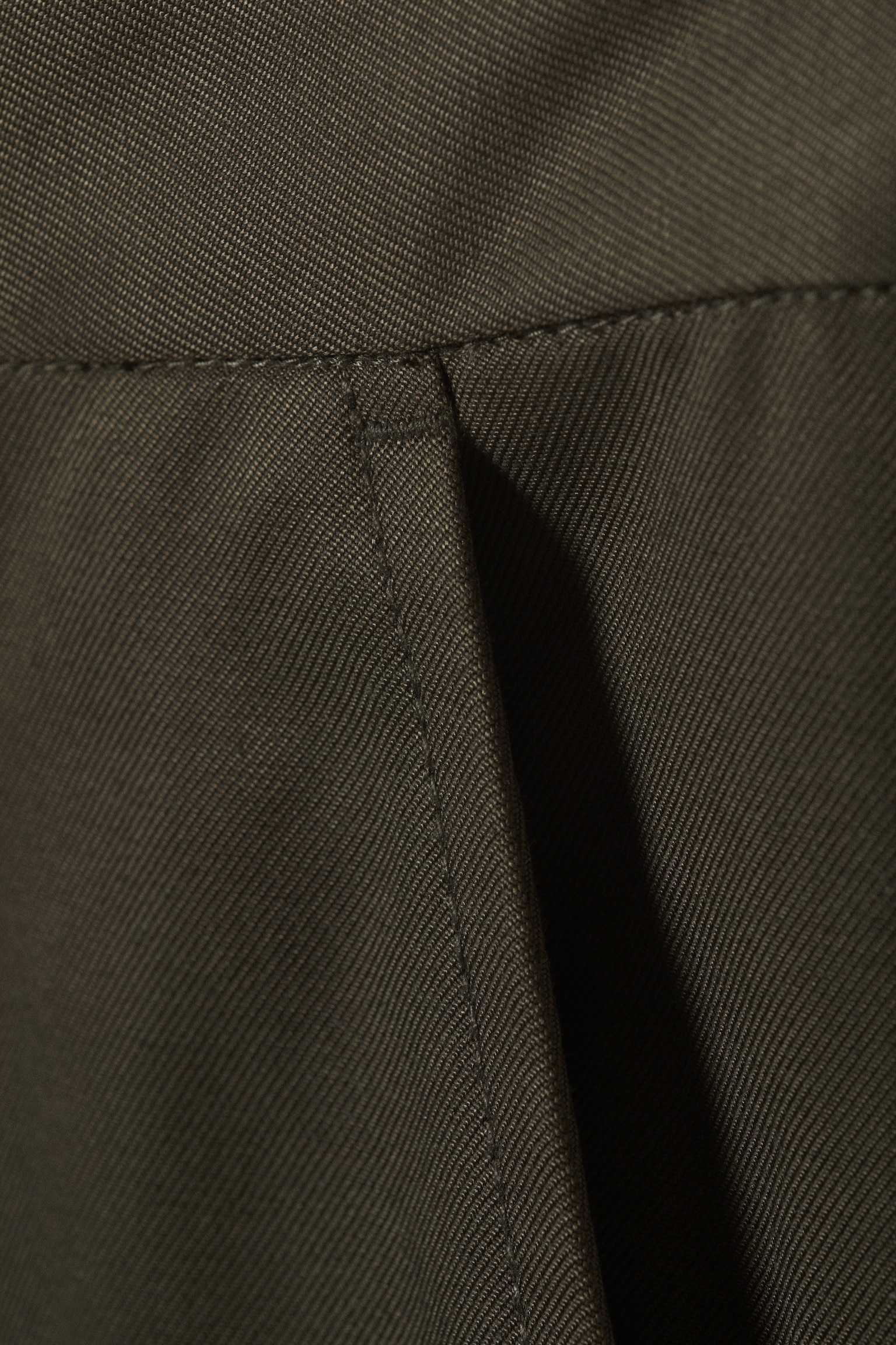 Loose Fit Twill Chino Trousers - Donkergrijs/Zwart - 4