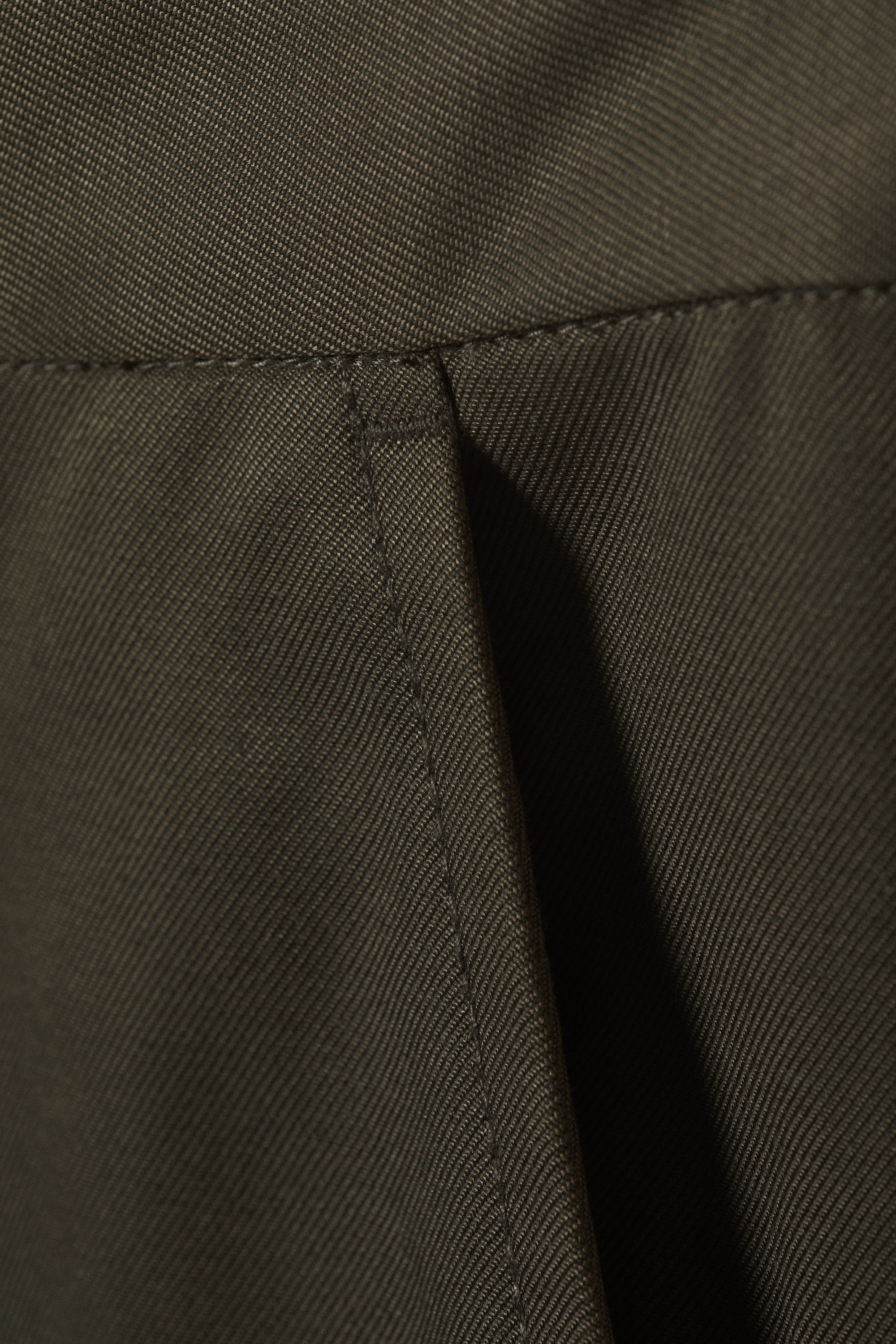 Dark Grey - Loose Fit Twill Chino Trousers - 2