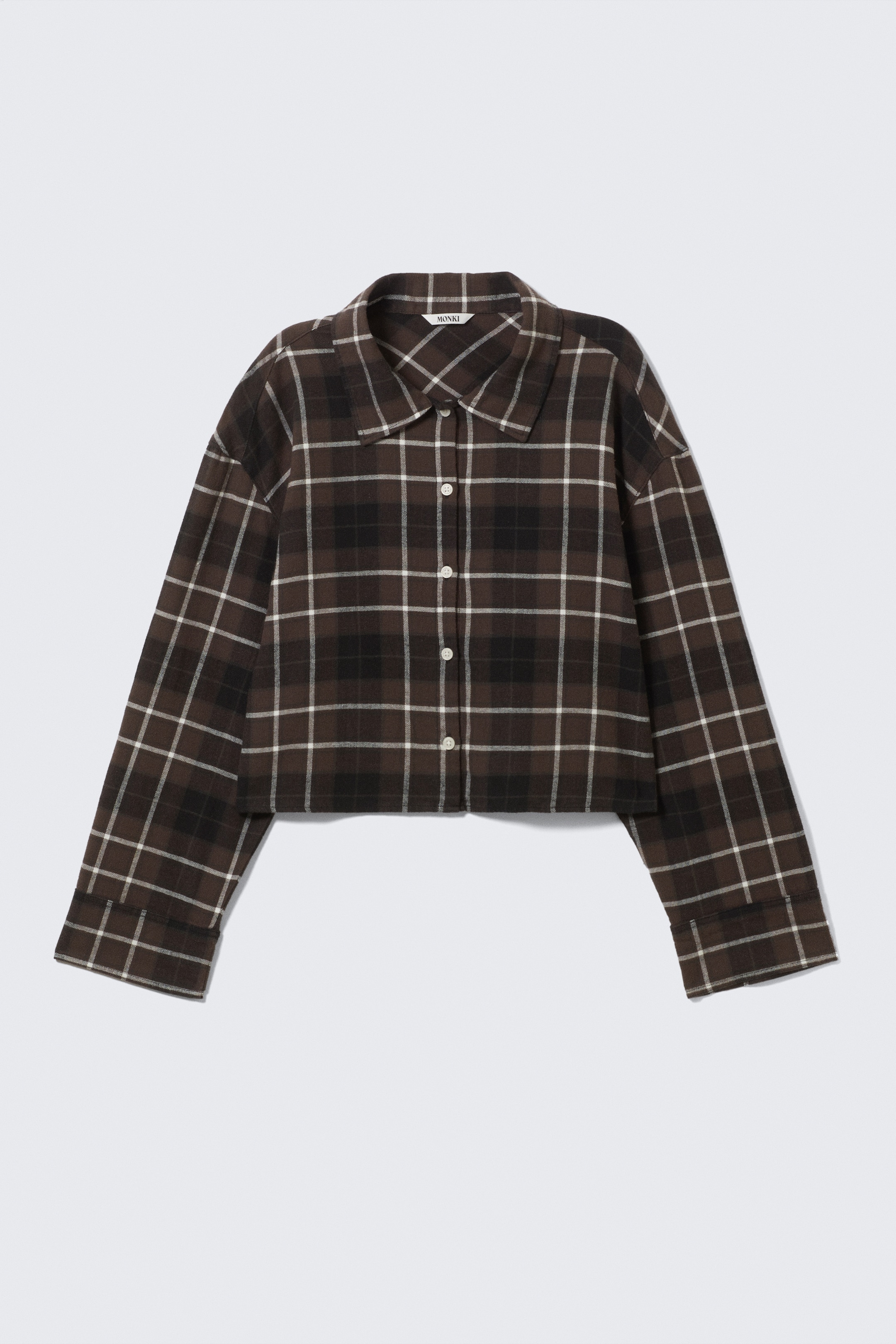 Visualizza immagine più grande: Camicia a scacchi in flanella - Scacchi marroni - DONNA | H&M IT 4