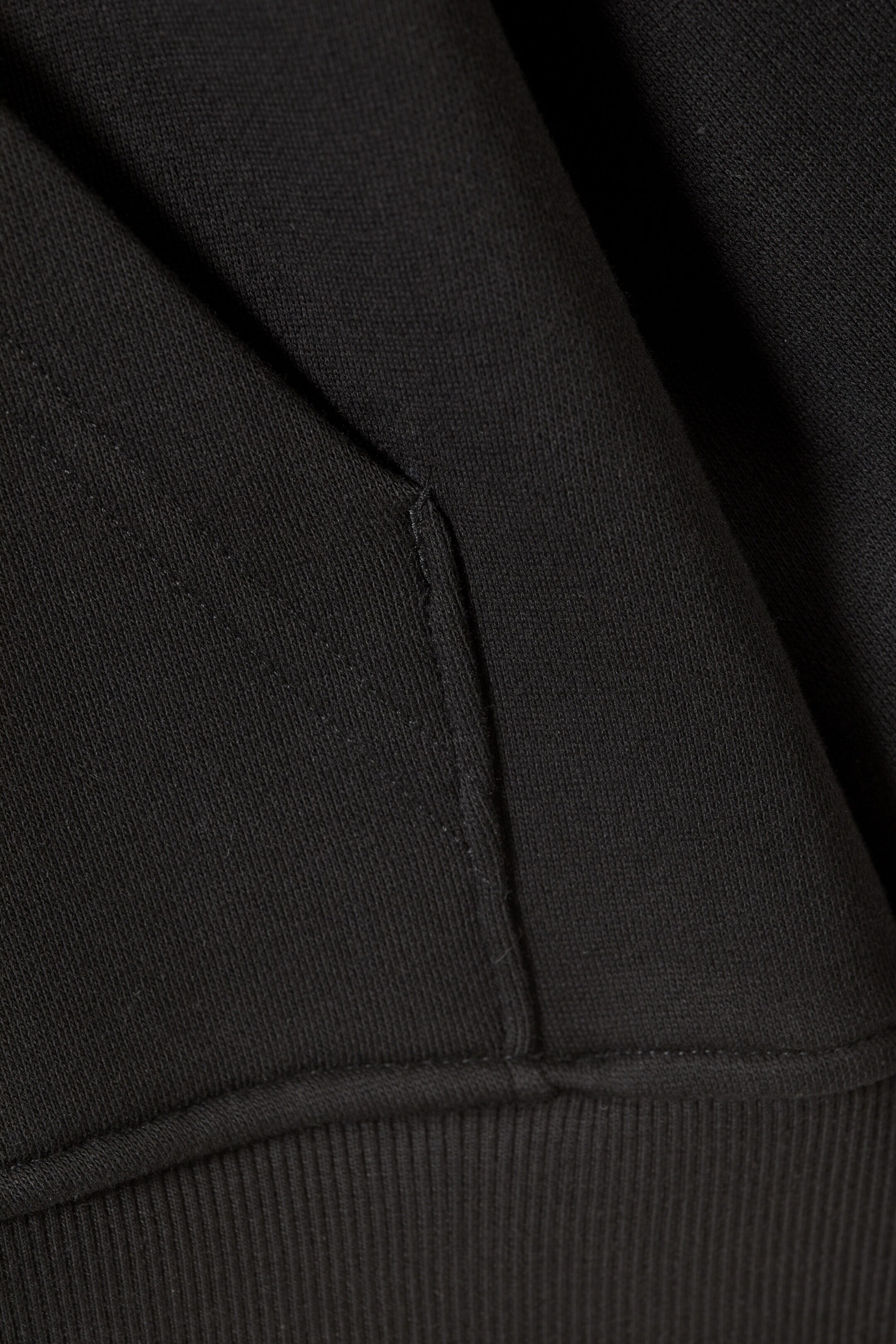 Black - Boxy Heavy Zip Hoodie - 1