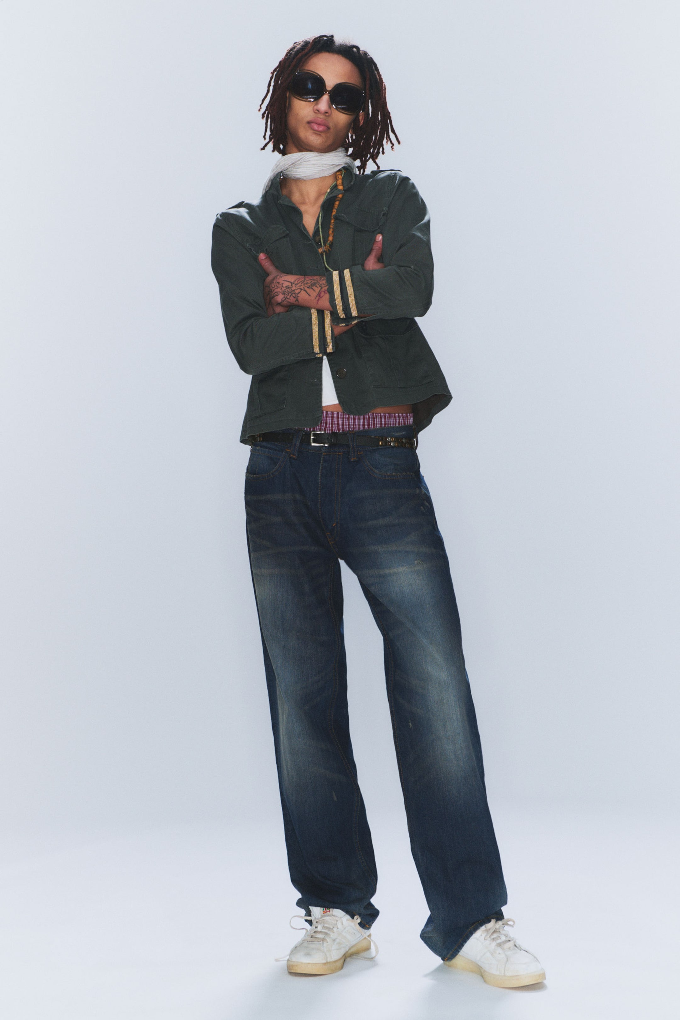 #4C5164 - Anti Unisex Low Waist Regular Straight Jeans - 2