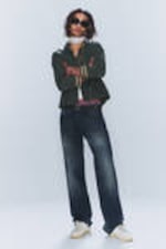 Blues - Dunkelblau - Anti – Unisex-Jeans mit niedrigem Bund - 0