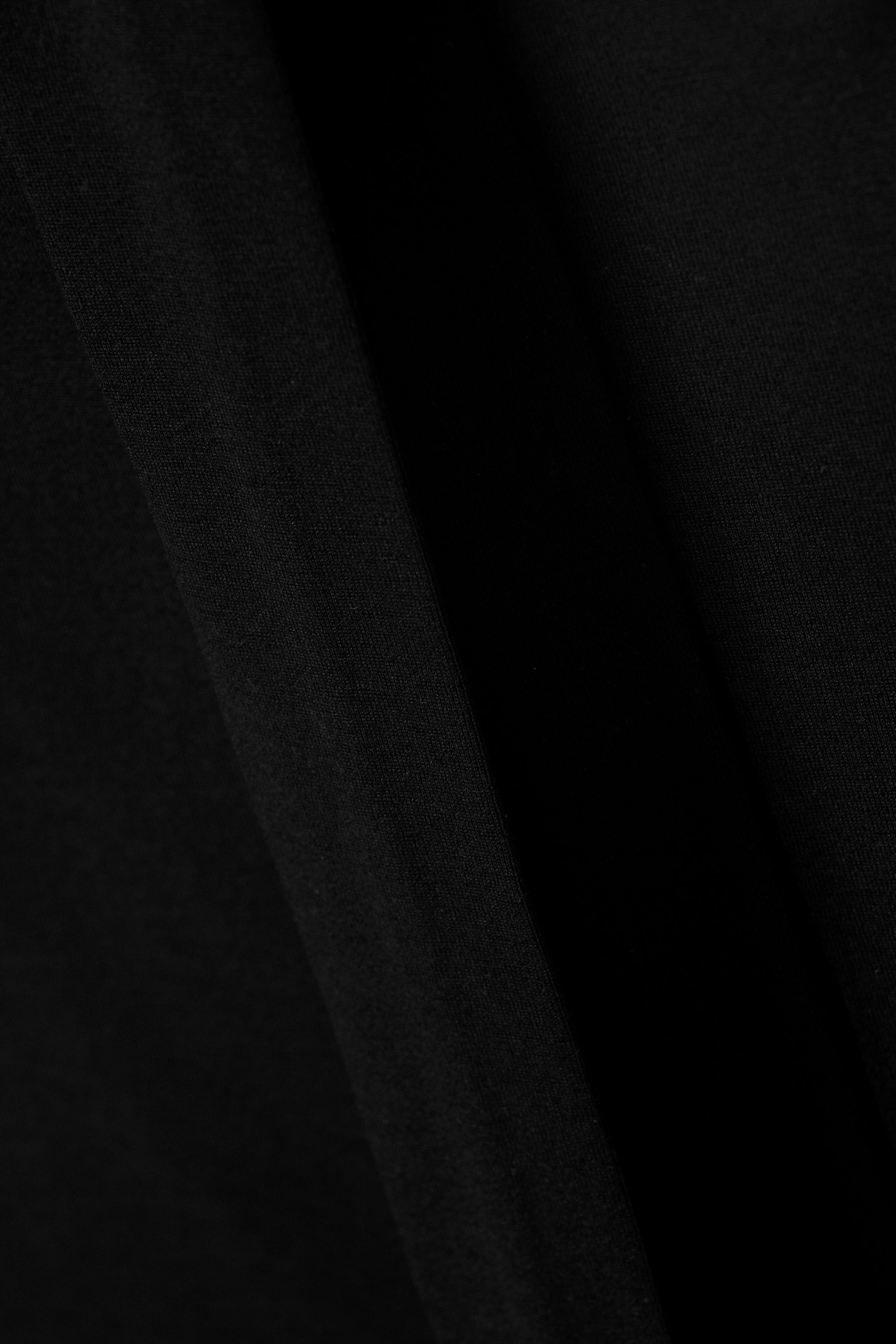 Black - Lyocell One-shoulder Tie Top - 4