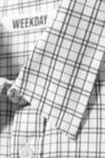 Checked White - Oversized Checked Shirt - 4