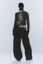 Washed Black - CM x LB Looser Washed Black Unisex Jeans - 3