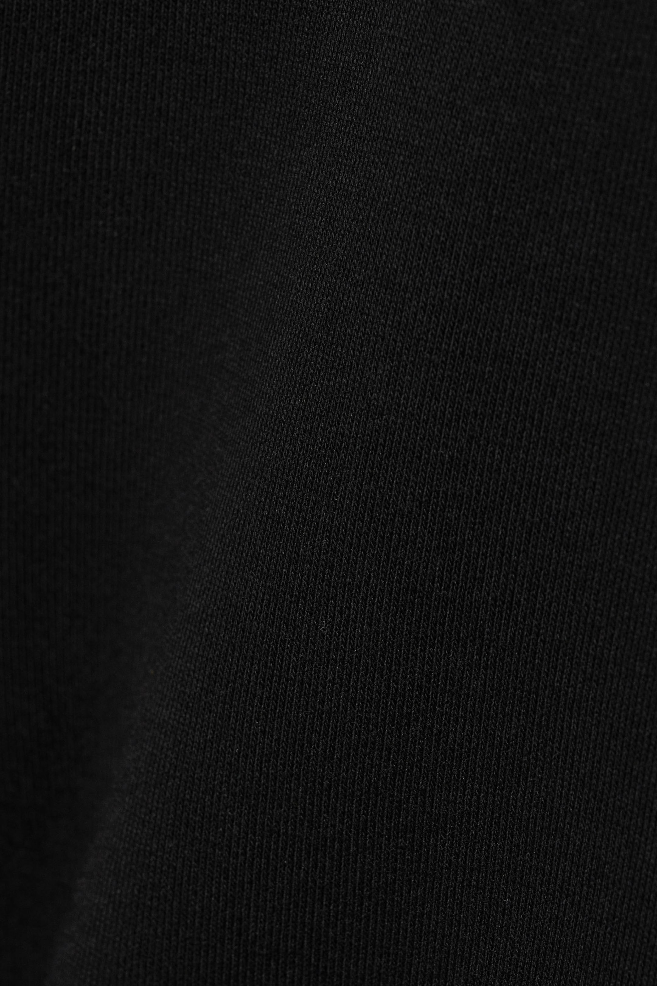 Black - Relaxed Heavy Half Zip Sweater - 4