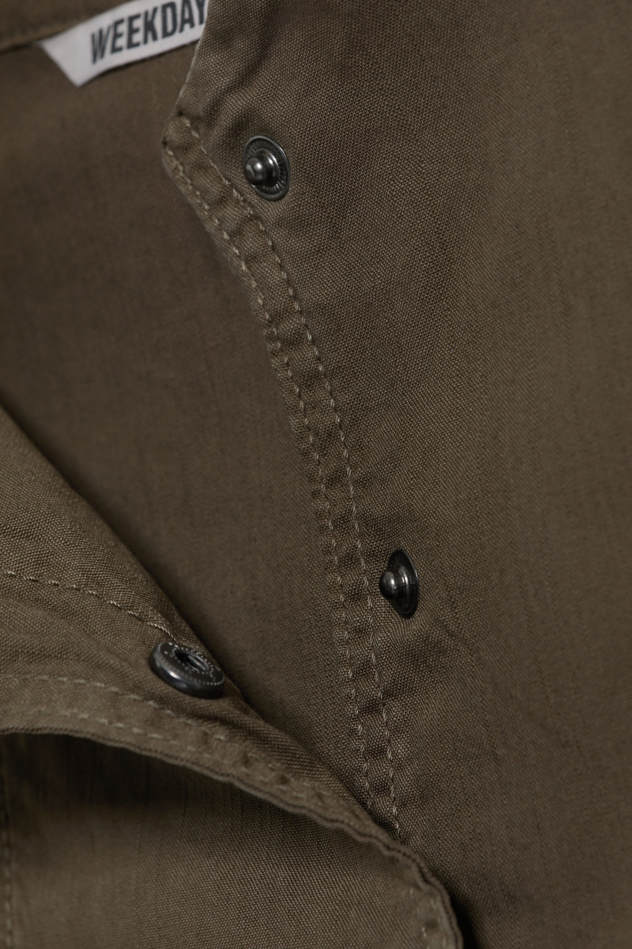 Taupe foncé - Haut structuré asymétrique en coton - 6