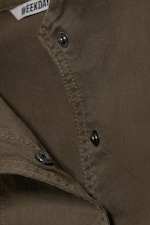 Taupe foncé - Haut structuré asymétrique en coton - 6