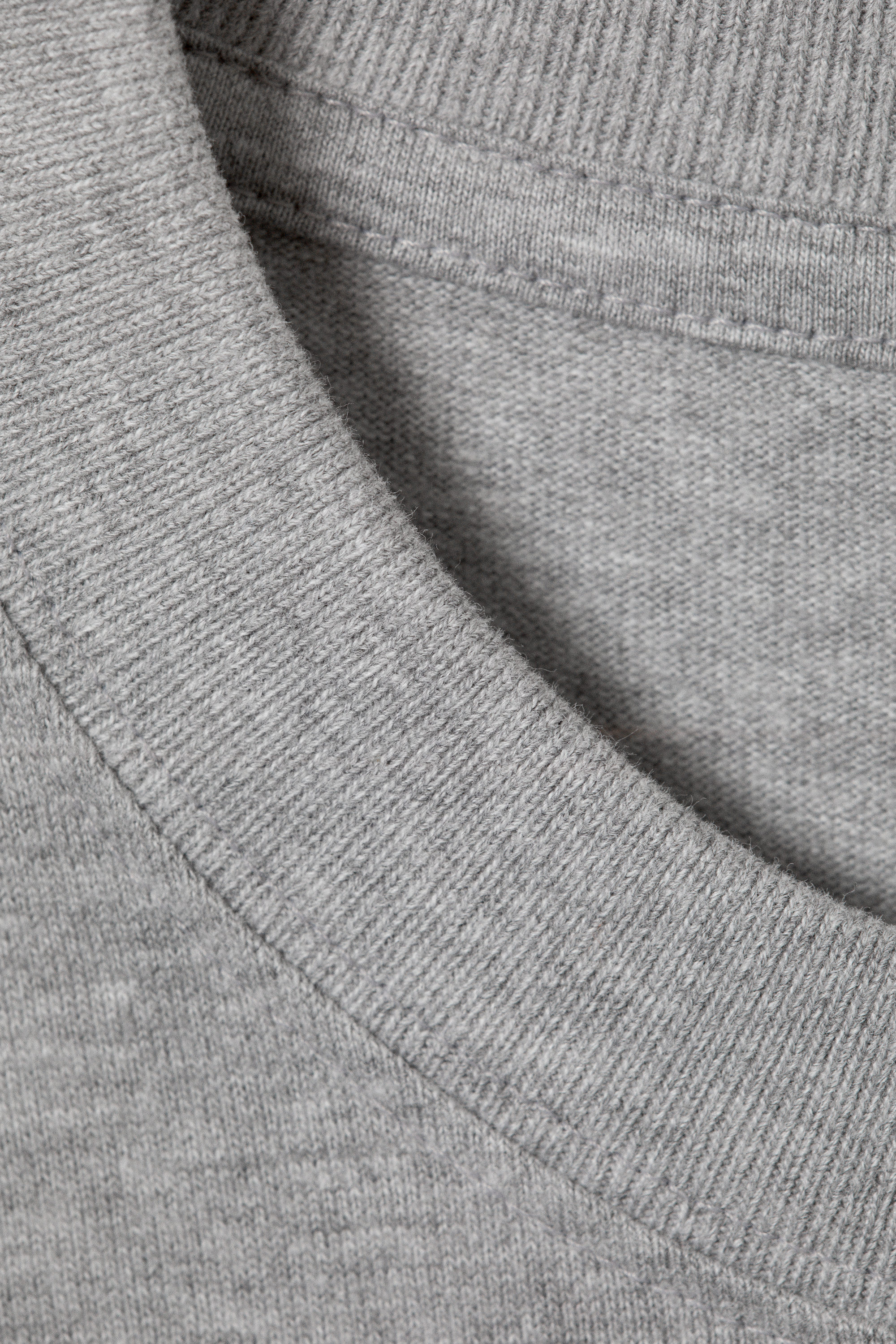Hellgrau meliert - Tolles Longsleeve in Boxy-Passform - 4