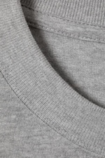 Ljus gråmelerad - Långärmad T-shirt med lös boxig passform - 1