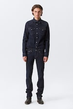 Blue Rinse - Dunkelblau - Low Waist Slim Leg Jeans - 4