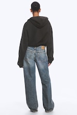 Bleu Redondo - Bleu moyen - Jean jambe large taille basse Ample - 3
