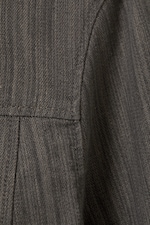 Dark Grey - GENEVIEVE SLIM STRUCTURED COTTON ZIP JACKET - 5