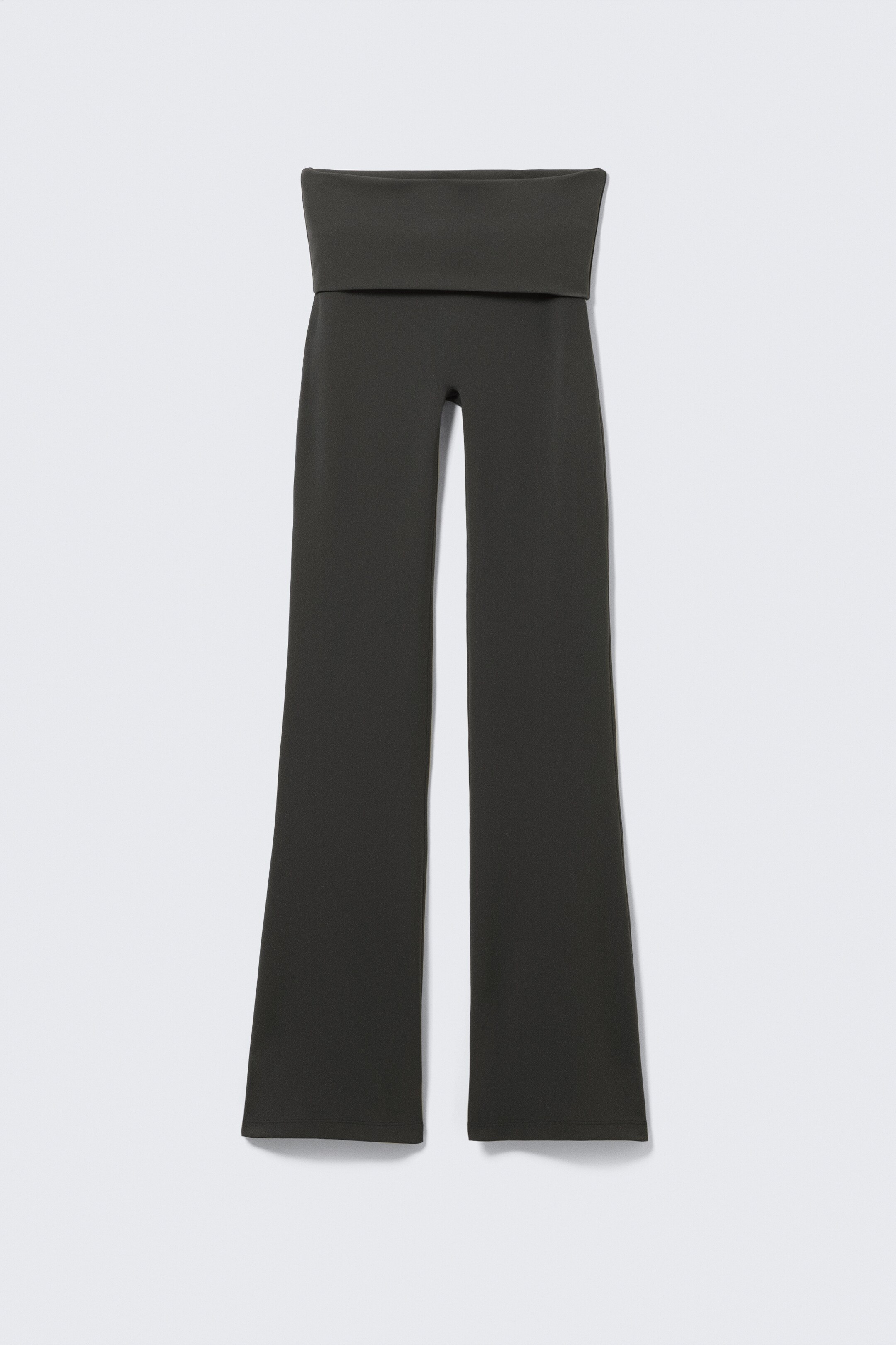 Agrandir l'image: Collants de yoga évasés à taille plissée - Dark Grey - FEMME | H&M CH 5