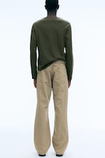Beige - Pantalon Mercury bootcut 5 poches - 3