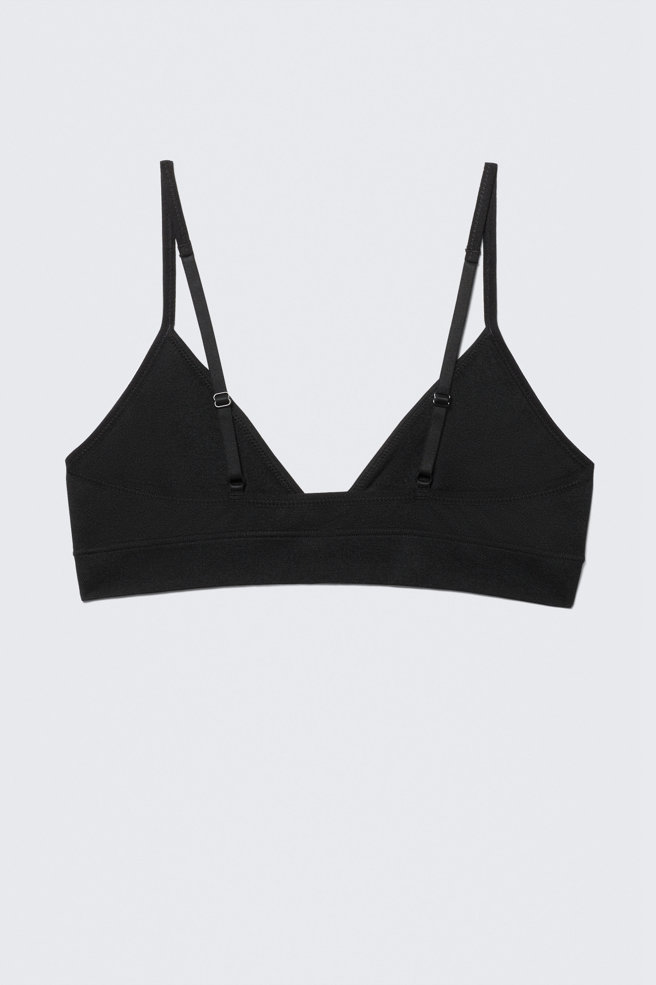 Black - Soft Seamless Triangle Bra - 2