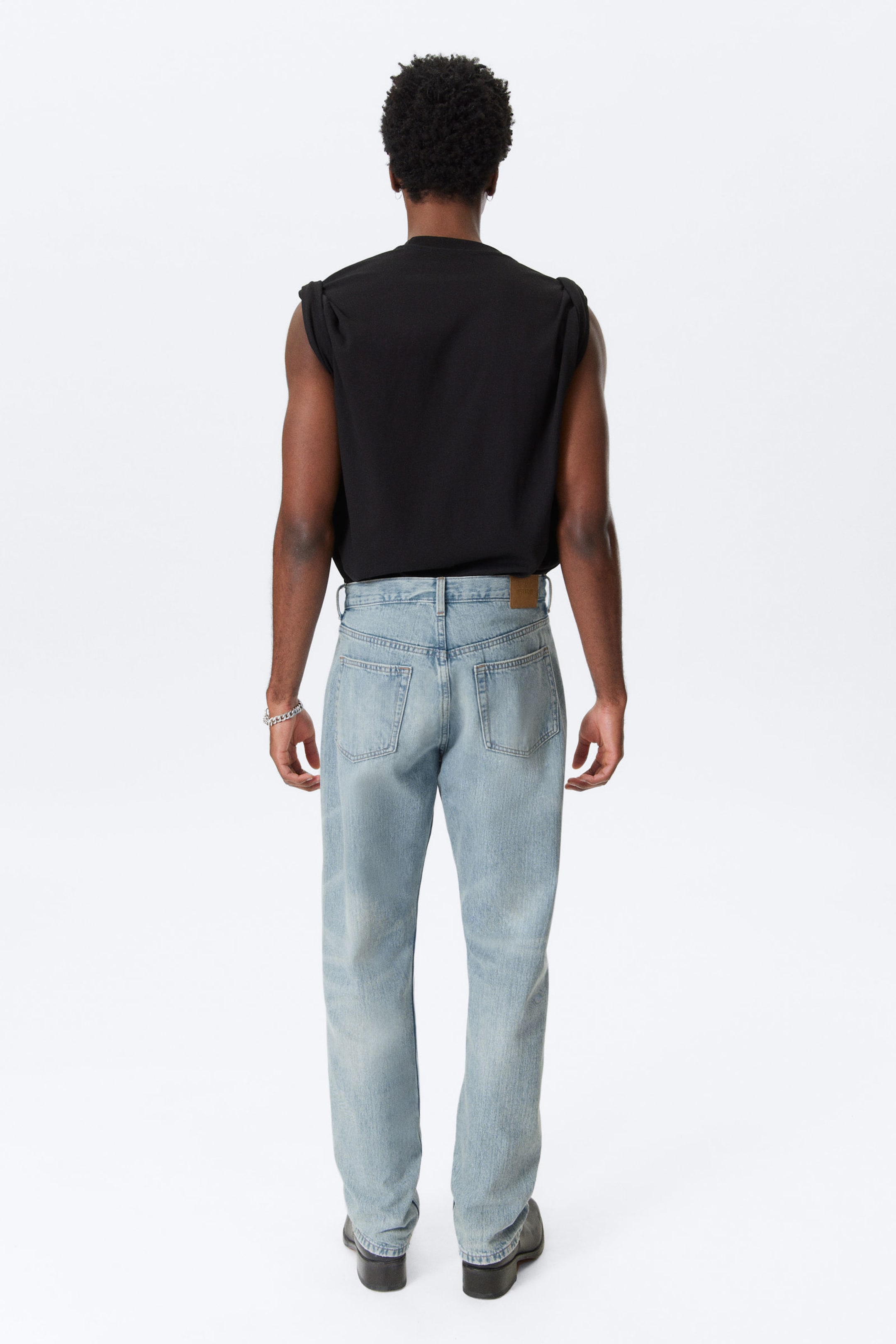 Aeon Blue - Ljusblå - Space Relaxed Straight Leg Jeans - 3