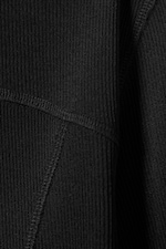 Black - Long-Sleeved Mesh Mock-Neck Top - 7