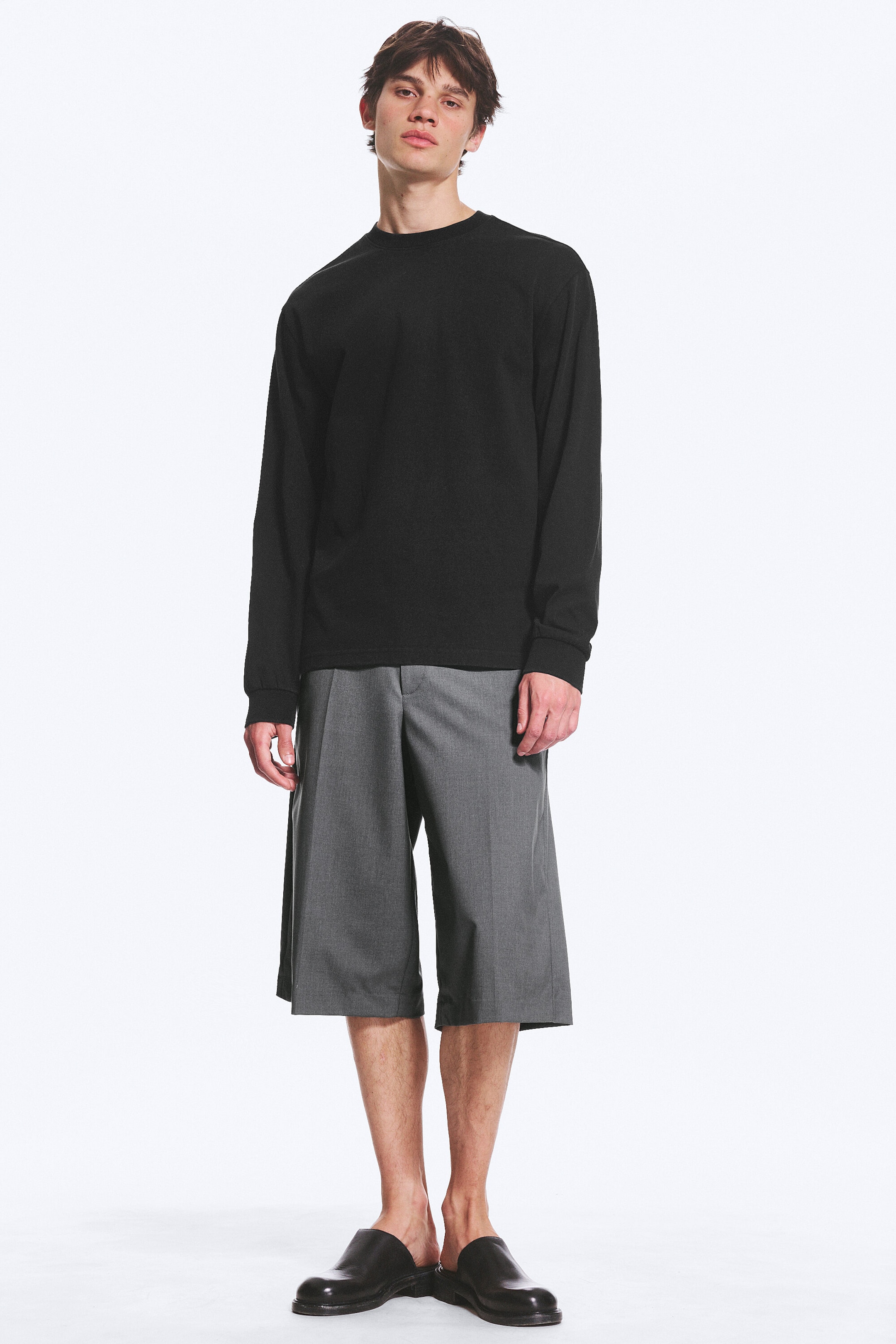 Schwarz - Longsleeve mit lockerer Passform - 2