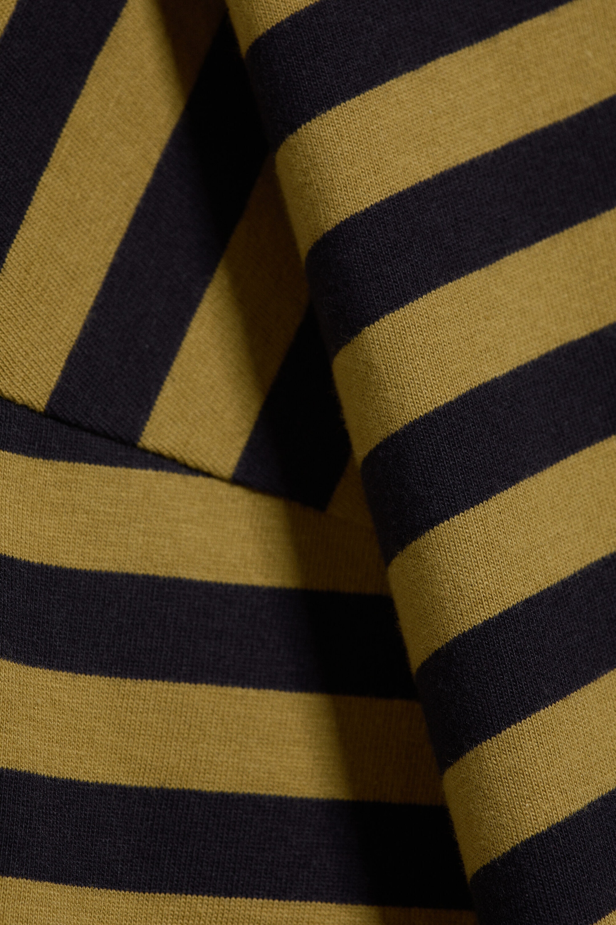 Lime/Navy Stripe - Long-Sleeved Cotton T-shirt - 4