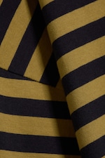 Lime/Navy Stripe - Long-Sleeved Cotton T-shirt - 4