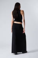Black - Maxi Jersey Skirt - 2