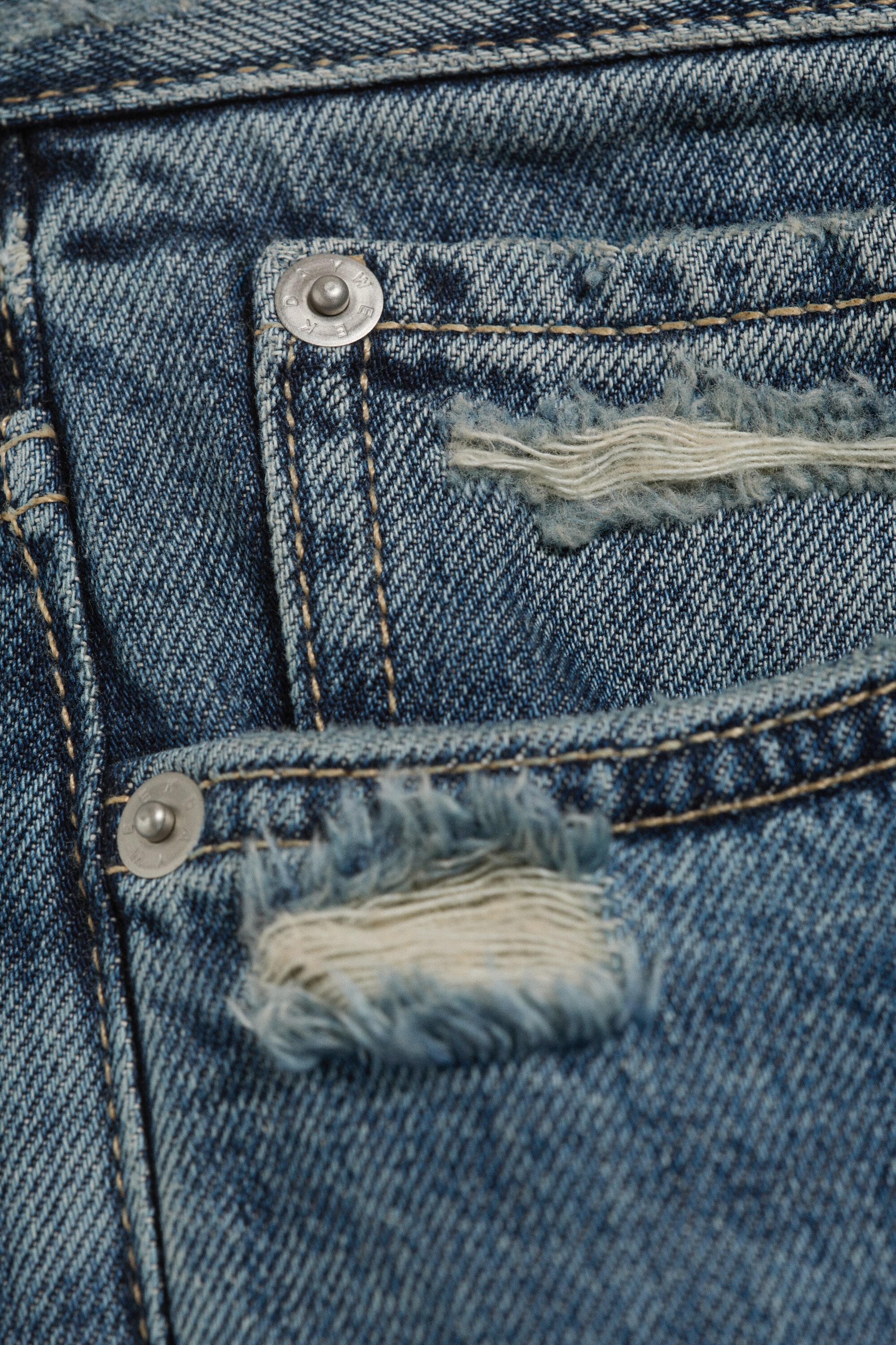 Blue Mist - SPACE MID RISE RELAXED STRAIGHT JEANS - 7