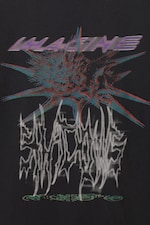 Imagine Shadows Black - Oversized Graphic Printed T-shirt - 1
