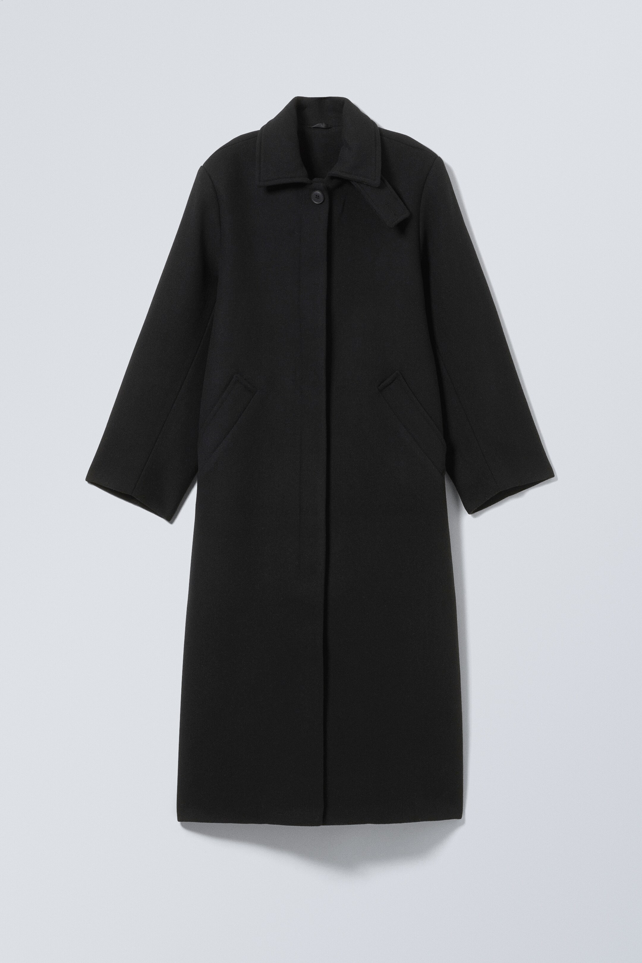 Ver imagen más grande: Long Oversized Wool-Blend Coat - Negro - MUJER | H&M ES 6