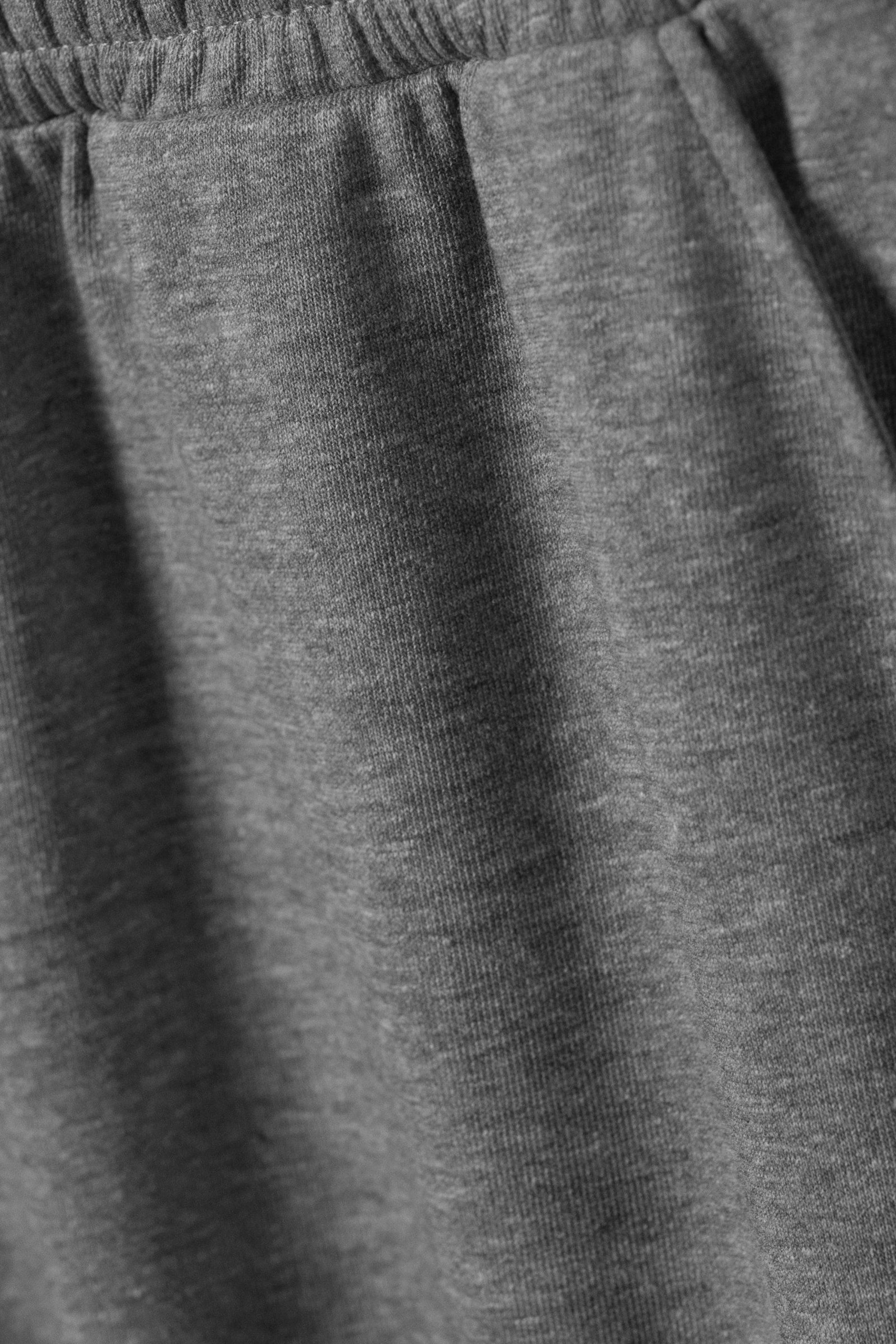 Grey Melange - Baggy Cargo Sweatpants - 4
