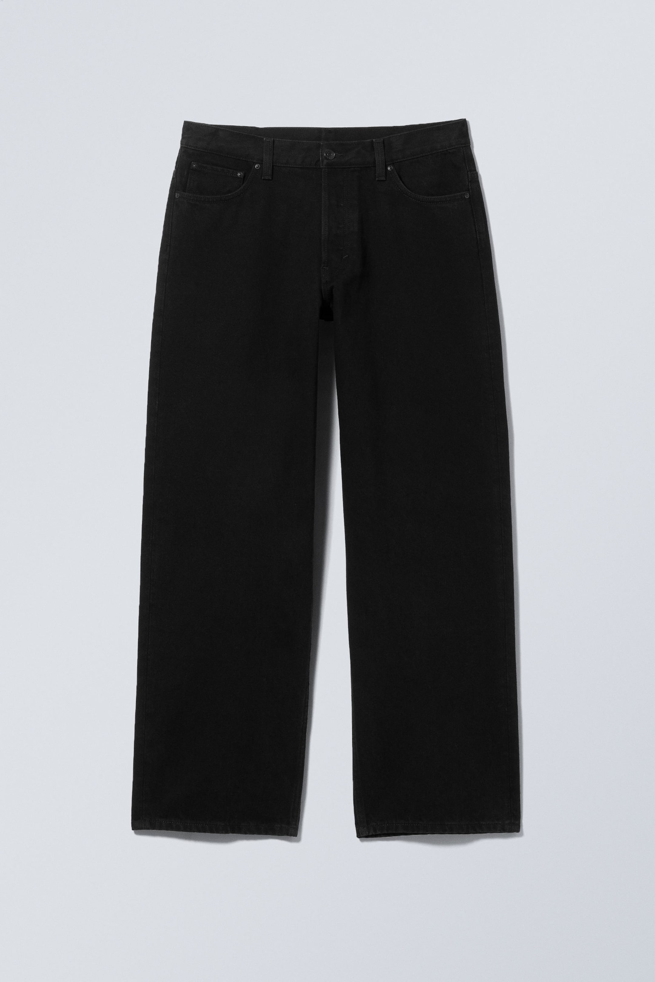 Black Rinse - Schwarz - Sphere Low Waist Loose Straight Leg Jeans - 10