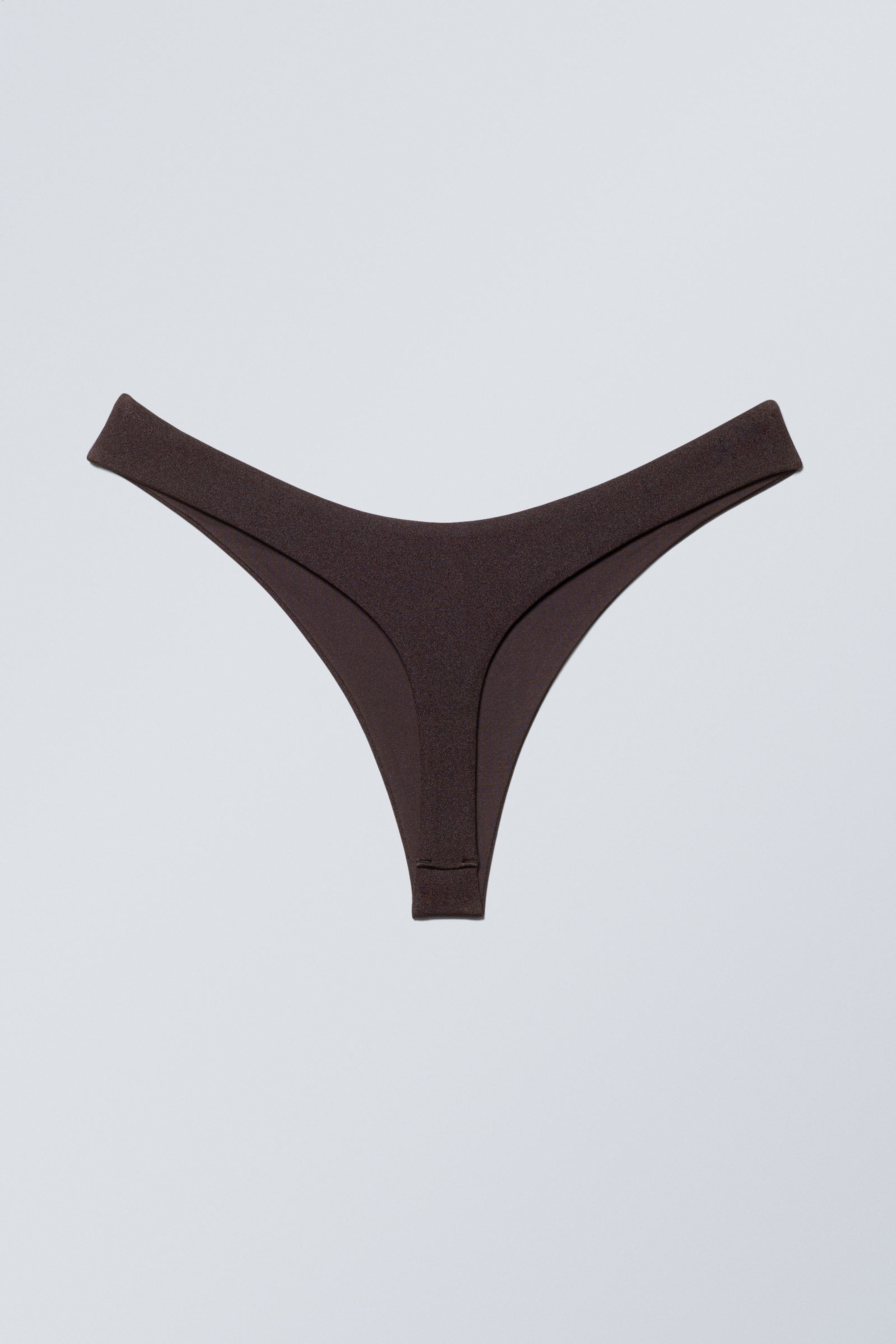 Dark Brown - Thong Bikini Bottoms - 1