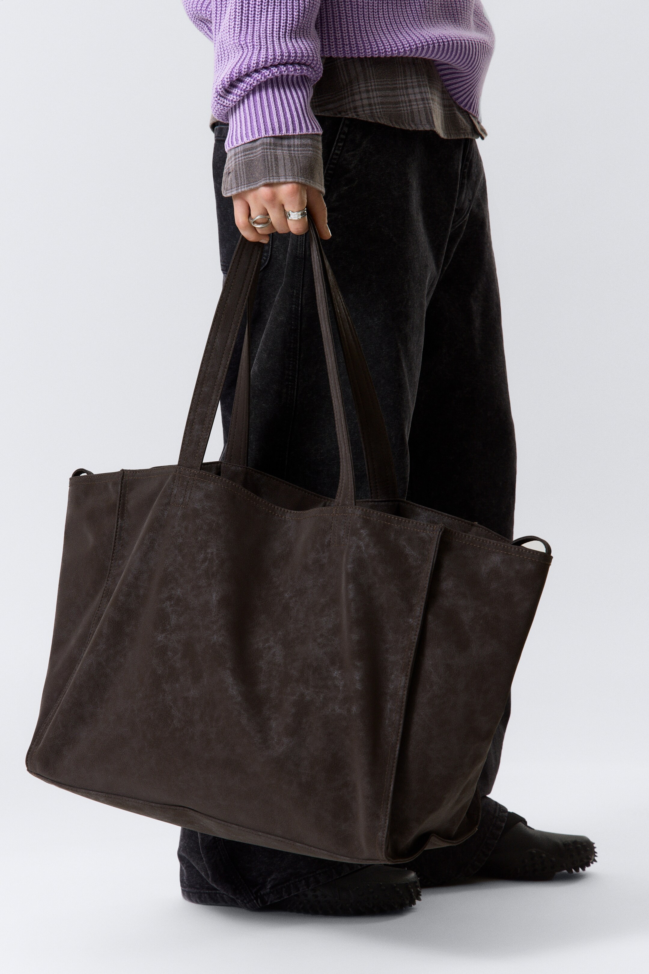 Zobrazit větší obrázek: Tote Bag - Tmavě hnědá - ŽENY | H&M CZ 2