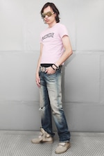 Sunset Blue – mørkeblå - Struggle bootcut-jeans med lavt liv og smal passform - 1