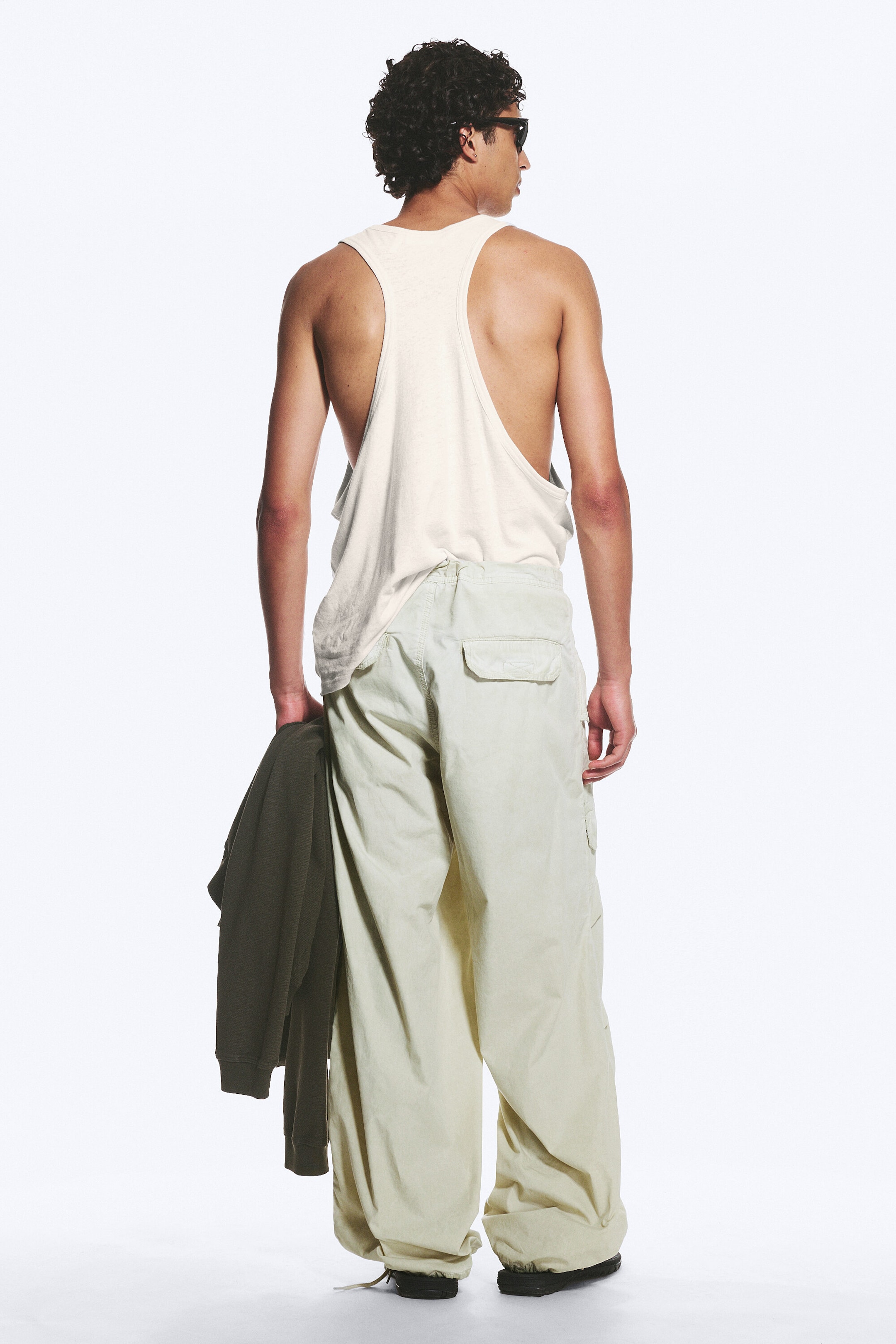 Ljus Dimmig Mullvad - Workwearbyxor i bomull - 3