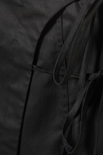 Black - Strappy Mini Wrap Skirt - 4