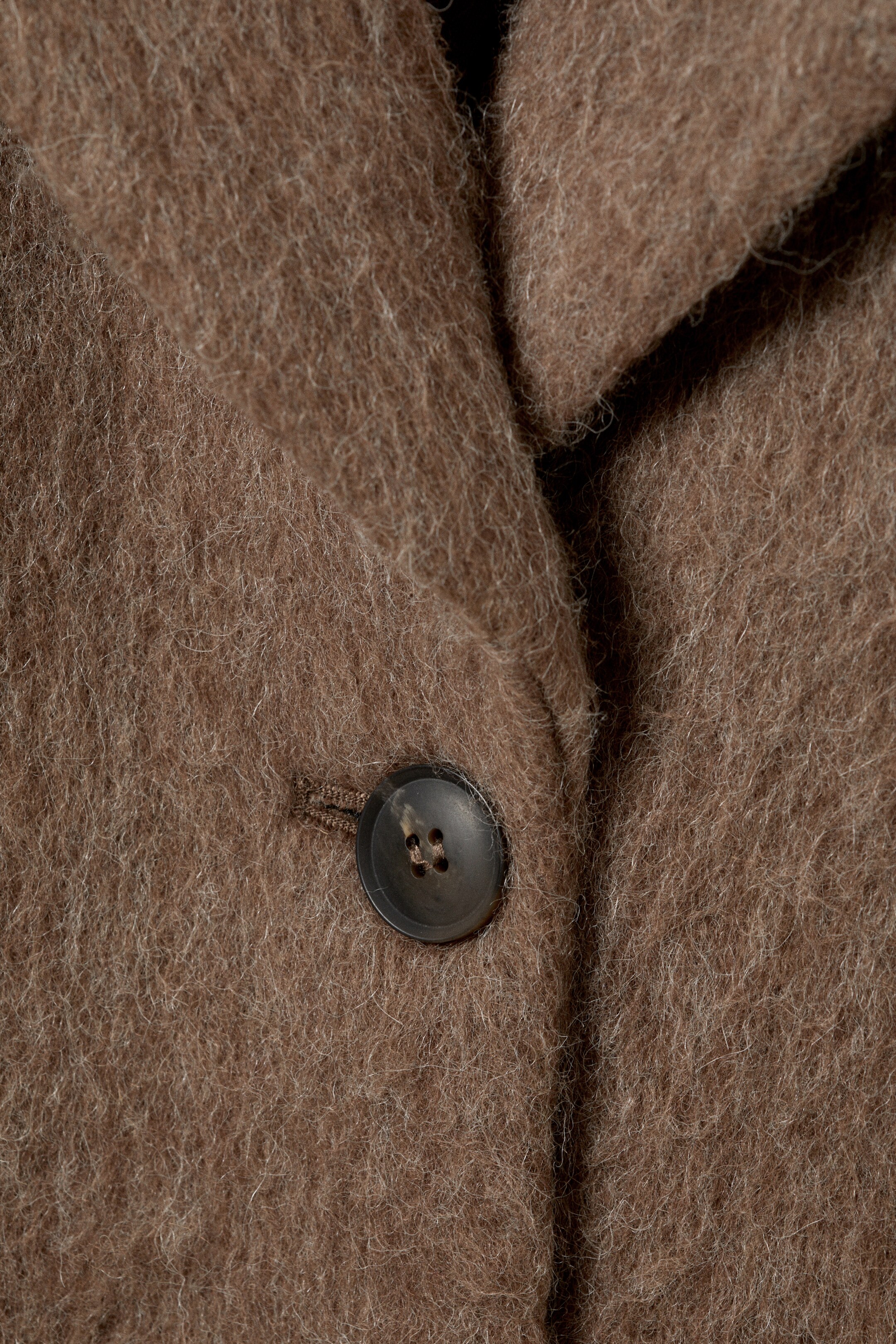 Nagyobb kép megtekintése: OVERSIZE GYAPJÚKEVERÉK KABÁT - Hairy Dark Beige - NŐI | H&M HU 6