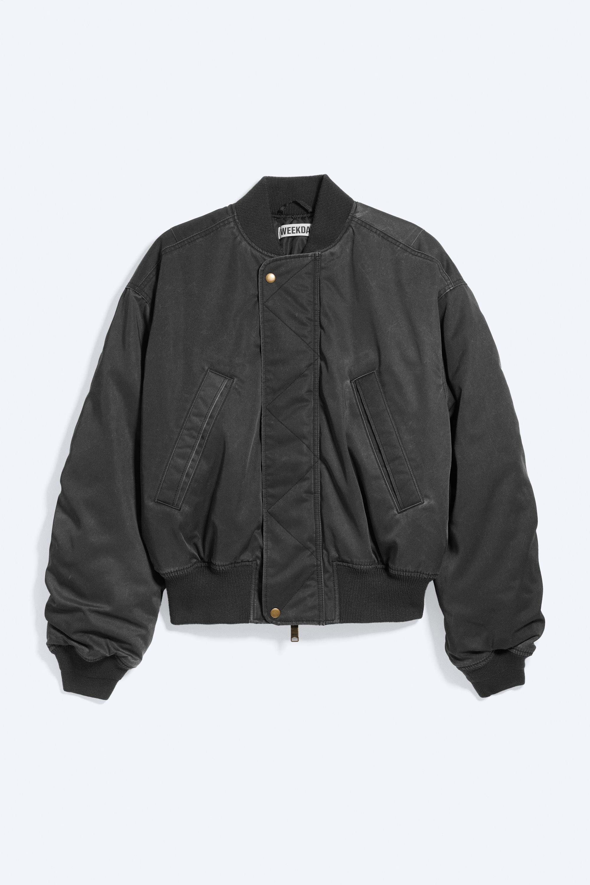 Relaxed bomber jacket - Black/Dark Blue