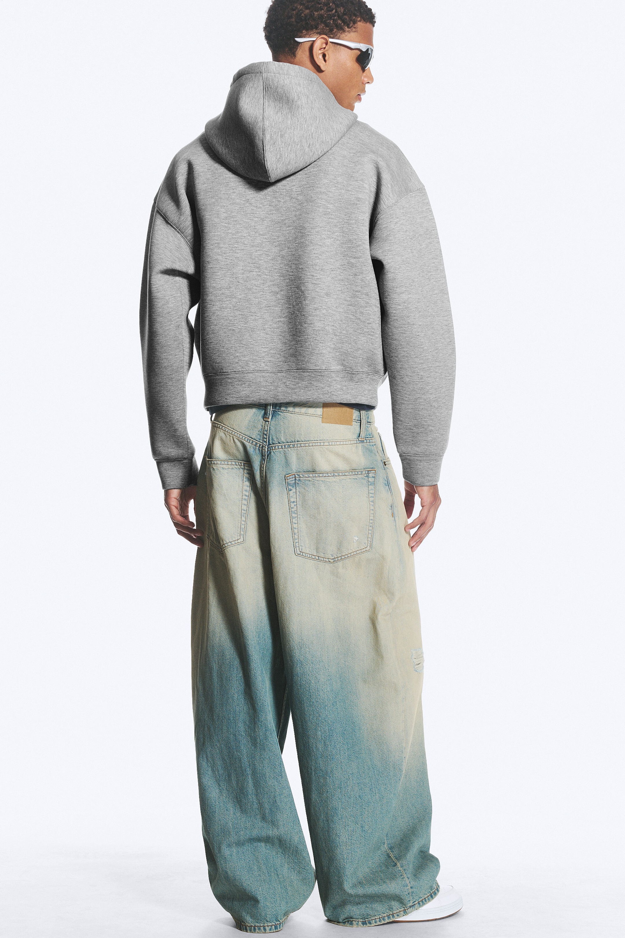 Grey Melange - Simon Scuba Zip Hoodie - 2